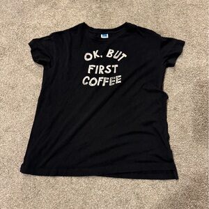 Old Navy Black Graphic Short Sleeve Tee